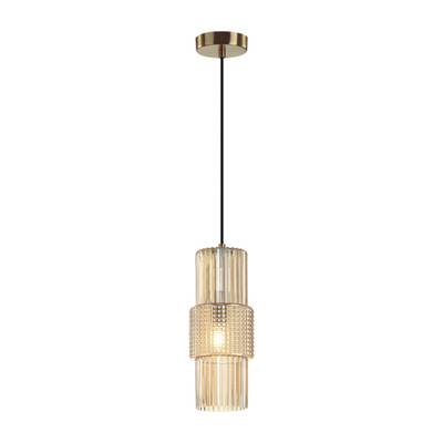 5019/1 MODERN ODL23 481 бронзовый/янтарный металл/стекло Подвес E14 1*40W PIMPA