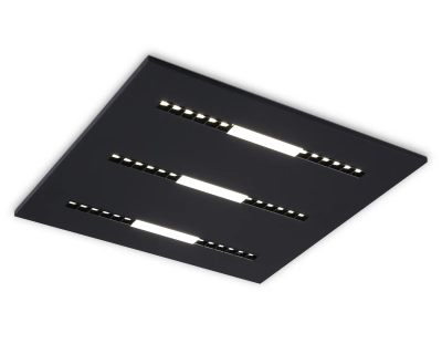 Светодиодная панель в стиле техно DPS1071 BK черный 48W 4000K 175-265V IP20 4080LM 595*595*14