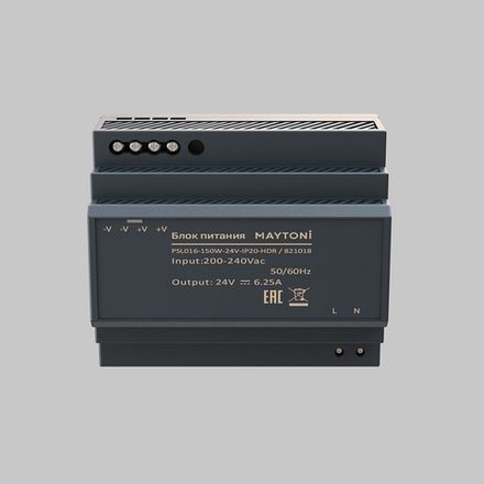Блок питания PSL016 24В 150Вт IP20 821018. TM Maytoni