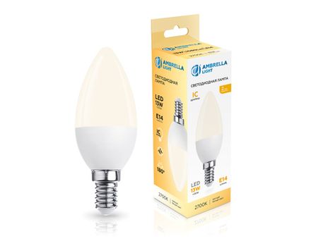 Лампа светодиодная 371313 LED C37 13W IC E14 2700K 175-265V