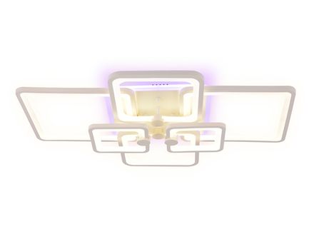 Потолочный светодиодный светильник с пультом FA5306/4+2 WH белый 176W 800*550*140 (ПДУ РАДИО 2.4G)