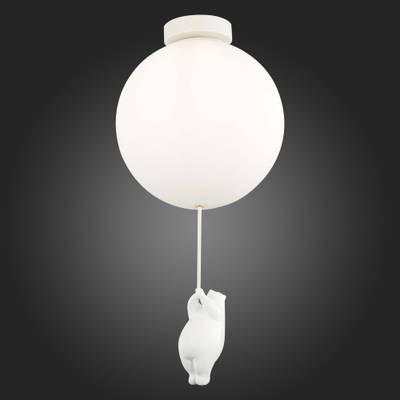 SLE115412-01 Светильник потолочный Белый/Белый E27 1*60W