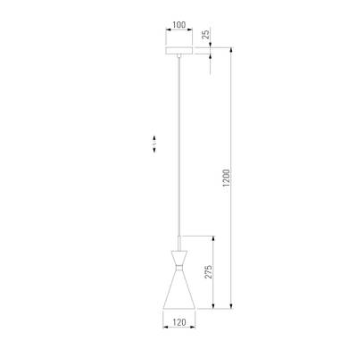 Подвесной светильник оригинальной формы 316, E14х1