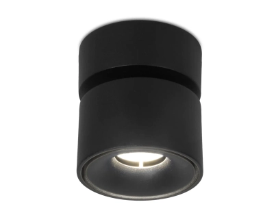 Накладной поворотный светодиодный светильник TN269 SBK черный песок LED 4200K 7W D75*83