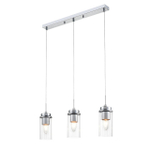 8102/3A COMFI LN26 408 хром/прозрачный металл/металл Подвес Е14 3*40W 220V ISHA
