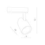 Трековый светильник Arte Lamp AMICO A1811PL-1BK, LED