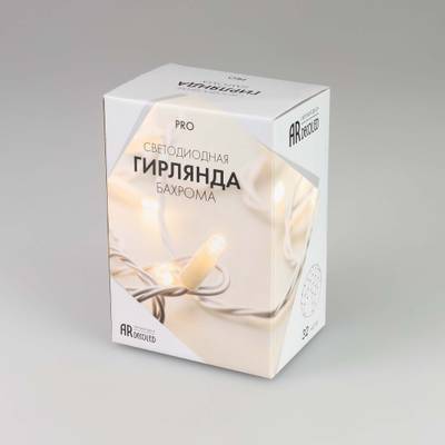 Светодиодная гирлянда ARD-EDGE-PRO-4000x600-BLACK-128LED-MILK-FLASH White (230V, 8W) (Ardecoled, IP65)