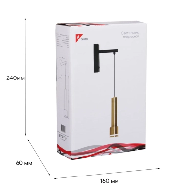 86211-9.2-001LD GU10 BK+GD светильник точечный Reluce Technical, GU10х1