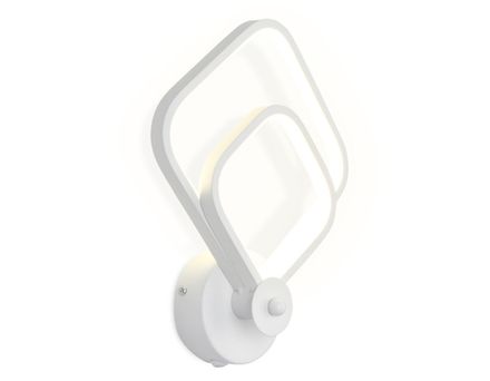 Настенный светодиодный светильник с выключателем FL420 WH белый LED 4200K 20W 280*220*80