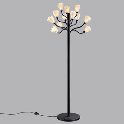 5090/12F MODERN ODL25 553 черный матовый/белый/фарфор Торшер G4 LED 12*5W GARDI