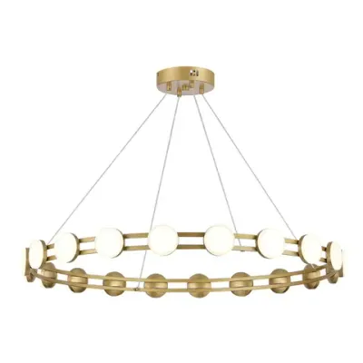 SL6610.203.20 Светильник подвесной ST-Luce золотистый/белый LED 1*40W 4000K