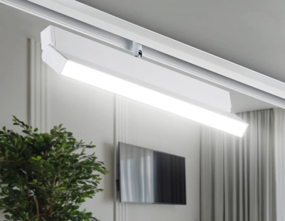 Светильник светодиодный трековый для шинопровода Magnetic GL4065 WH белый 18W 4200K 48V 325*22*45