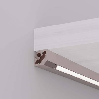 Профиль c экраном SL-KANT-H10-SQUARE-2000 CHAMPAGNE GOLD (Arlight, Алюминий+пластик)