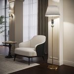 Торшер с декором из керамики 109012