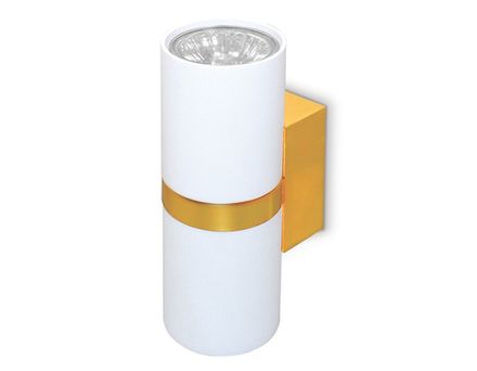 Настенный светильник FW242/2 WH/GD белый/золото GU10*2 max 12W 155*60*76