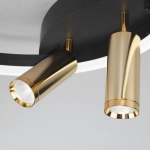 Умный потолочный светильник Eurosvet Luminari 90247/3 90247/3 черный/золото Smart, LED