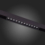 ST361.436.12 Магнитный трековый светильник Черный LED 1*12W 3000K 1 009Lm Ra>80 36° IP20 L222xW22xH44 48V