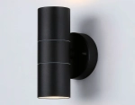 Светильник уличный настенный архитектурный ST3707/2 BK черный IP54 GU10/2 max 35W 160*60*95