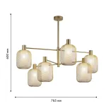 Потолочная люстра Tokri 4603-6C, 6*E14*60W. ТМ F-Promo