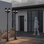 Садово-парковый светильник Аббатская дорога / Abbey Road E27х3 60Вт IP44, O003FL-03B. TM Maytoni