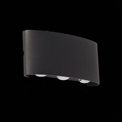 SL089.401.06 Светильник уличный настенный ST-Luce Черный кварцевый LED 6*1W 4000K