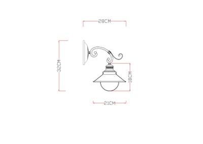 Бра Arte Lamp GRAZIOSO A4577AP-1CK, 1хE27