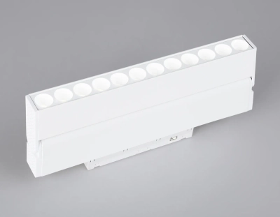 Светильник светодиодный поворотный для шинопровода Magnetic GL4044 WH белый IP20 12W 4200K 48V 24° 223*22*105