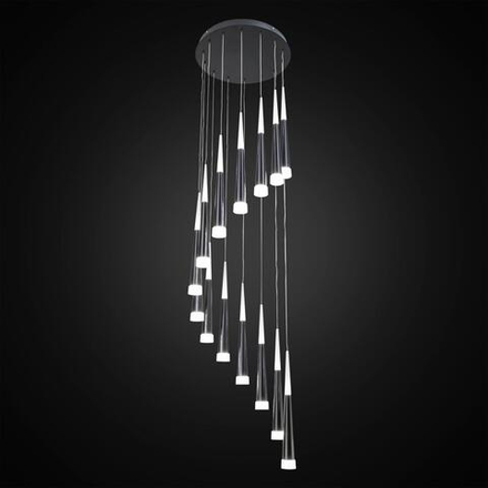 Citilux Вегас CL227141 LED Люстра каскадная Чёрная