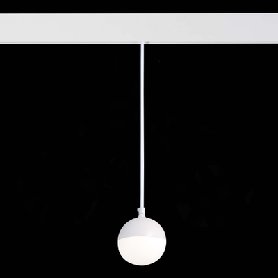 ST358.543.07 Магнитный трековый светильник подвесной белый LED 1*7W 4000K 520Lm Ra>80 120° IP20 D90xH90 48V