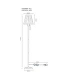 Торшер Arte Lamp MARRIOT A5039PN-1CC, 1хE27