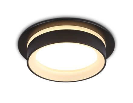 Светильник встраиваемый TN6708 BK черный IP44 GX53 max 15W D105*45