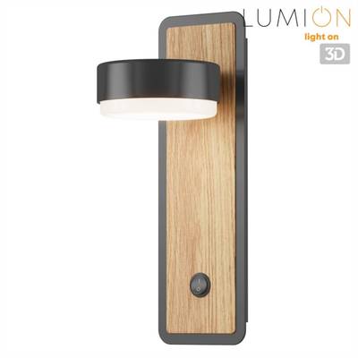 8264/1W COMFI LN26 металл, черный/дерево Бра GX53 LED 1*7W 220V LELAND
