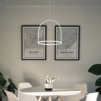 Подвесной светодиодный светильник 90322/1 белый, LED