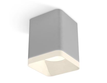 Комплект накладного светильника с акрилом XS7814010 SGR/FR серый песок/белый матовый MR16 GU5.3 (C7814, N7755)