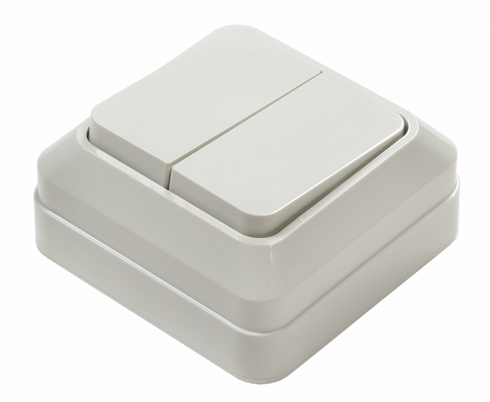 Выключатель 2-кл. ОП Bolleto 10А IP20 7023 бел. ASD / IN HOME 4680005959761 Выключатель 2-кл. ОП Bolleto 10А IP20 7023 бел. ASD / IN HOME 4680005959761