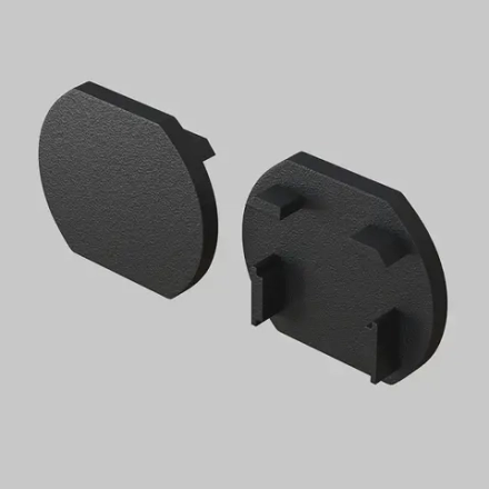 Заглушка для круглого шинопровода, 2 шт. Basity, черный, TRA172EC-R-11B. TM Maytoni