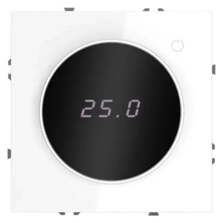 VLS070101 Терморегулятор электронный VOLTUM S70 с индикацией и датчиком, для теплого пола, (белый глянцевый). (ТМ Maytoni)