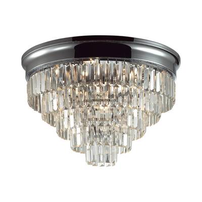 8266/8C CLASSI LN26 хром/хрусталь металл/прозрачный Люстра потолочная Е14 8*40W 220V ZAHA