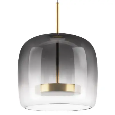 804018 Люстра CUPOLA LED 1х18W 900LM ЗОЛОТО/ДЫМЧАТЫЙ 3000K Lightstar