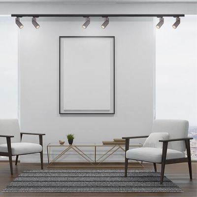 370589 PORT NT19 247 серебристый черный Светильник трековый однофазный трехжильный IP20 GU10 50W 220-240V ELITE