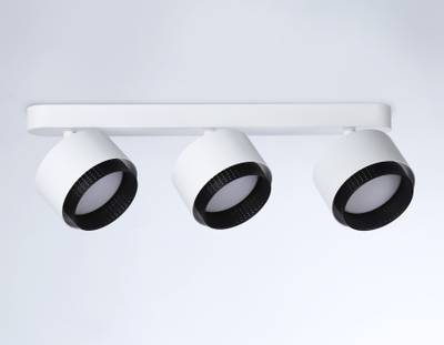 Светильник накладной TN71291/3 WH/BK белый/черный GX53/3 max 12W 400*95*137