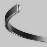 Шинопровод полукруг 650мм Flarity черный, TRX154-SR-D650-B. TM Maytoni