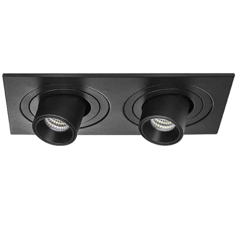 i527174 Светильник INTERO TUBO LED 7W*2 360LM*2 60G ЧЕРНЫЙ 4000K (217527+217174+217174)