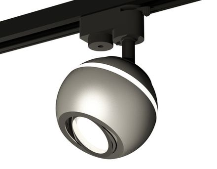 Комплект трекового светильника XT1103002 SSL/PSL серебро песок/серебро полированное MR16 GU5.3 LED 3W 4200K (A2521, C1103, N7003)