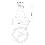 Подвесная люстра Modum FL1031-5P, LED