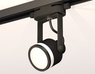 Комплект трекового однофазного светильникаXT6602080 PBK/SBK/FR черный полированный/черный песок/белый матовый MR16 GU10 (C6602, N6221)