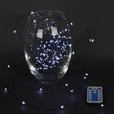 A-962 WT гирлянда светодиодная "Роса", 20м, 200LED, тёмно-зелёный провод, с контроллером