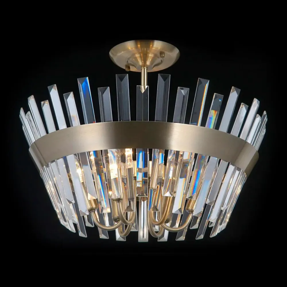 Citilux Вестерос CL307163 Люстра хрустальная потолочная Бронза Citilux Вестерос CL307163 Люстра хрустальная потолочная Бронза