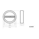 08219,01A(4000K) Люстра диммируемая Тор белый d60+40 h150 Led 60W (4000K) с пультом ДУ