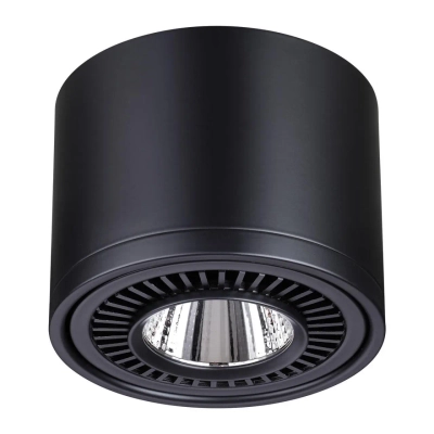358814 OVER NT21 432 черный Светильник накладной светодиодный IP20 LED 18W 1600Лм 4000K 220V GESSO